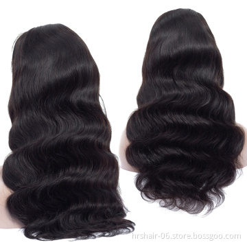 Wavy Brazilian Virgin Human Hair Full Lace Wig With Natural Hairline for Black women